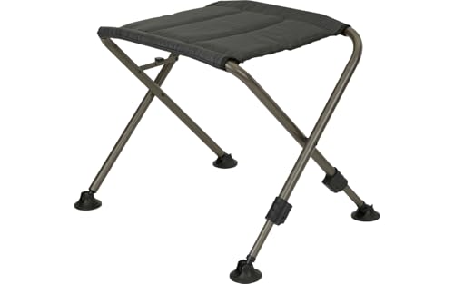 BERGER Slimline Beinauflage | Klapphocker Camping Fußhocker Outdoor belastbar bis 100kg | Campinghocker Campingstuhl Fußstütze klappbar leicht & stabil | als Hocker oder Fußablage