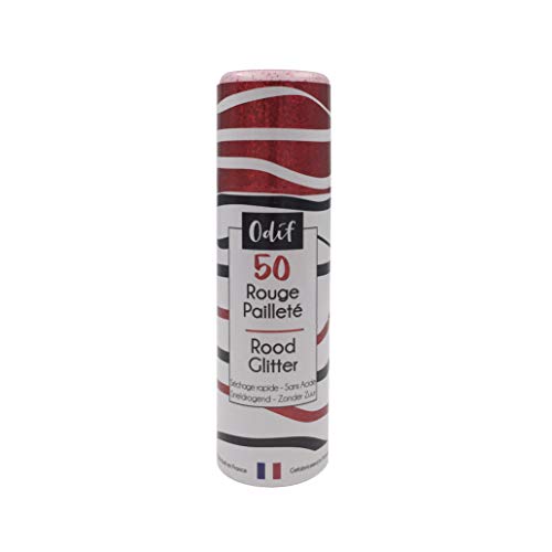 Odif - Vernis Pailleté Rouge en spray - 125ml