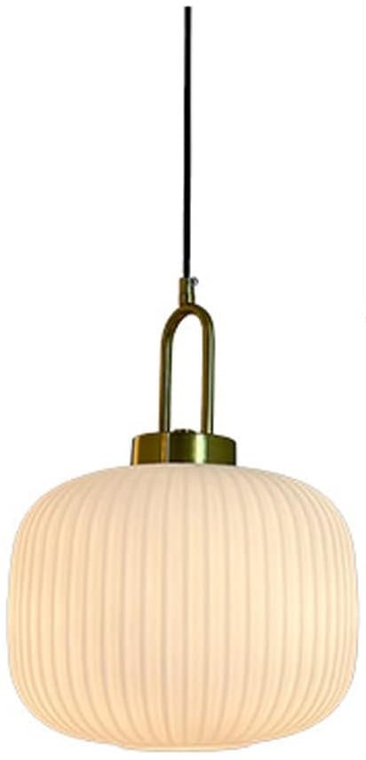 Luminaire doré suspendu en verre de lait pour décoration de maison moderne