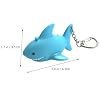 VOSAREA Flashlight Keychain Shark Design Animal Sound Keyring Cartoon Light Metal Plastic Key Holder
