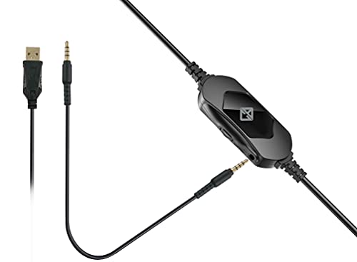 Image of Cosmic Byte Oberon 7.1 RGB Gaming Headset with Dual Input- USB and 3.5mm Jack, Detachable Microphone, 90 Rotatable Earcups (Black)