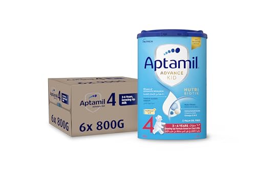 Aptamil Advance Kid 4 Growing Up Formula Milk From 3-6 Years, Easy To Use Pack, 800g - Pack of 6