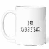 Got Cheesesteak Mug - Lover Coffee Cup - Philly Funny Gift From Friends - Hoagie Tea Mugs - Meat Cups - 11 Oz Ceramic Gifts For Food Enthusiasts, Birthday, Him, Her, National Day, Game Comfort Flavor