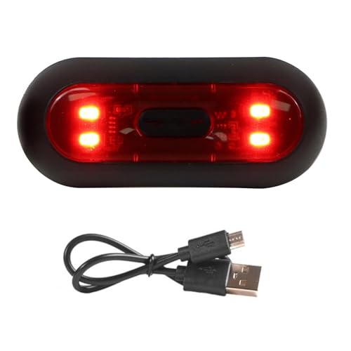 モーターサイクルヘルメット用LEDライト常時点灯フラッシュ&警告モード対応USB充電式・最大8時間連続点灯可能夜間走行用安全装備