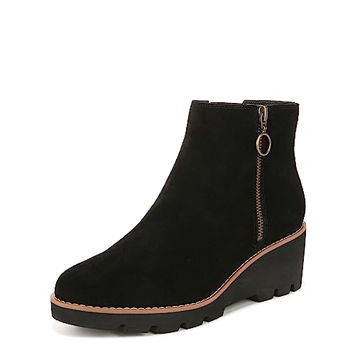 Vionic Botines Astor Hazel con cremallera para mujer, botines cómodos que ayudan al dolor de talón, fascitis plantar con plantilla ortopédica de soporte de arco integrado que corrige la pronación y la