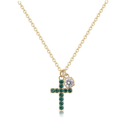 Collier Femme En Acier inoxydable S'Agapõ Dazzly SDZ66 pendentif croix 450mm