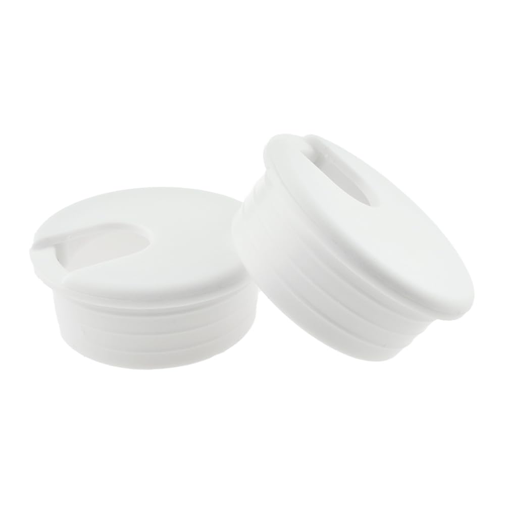 Snapklik.com : 2Pcs 177Inch/45mm White ABS Plastic U-Shaped Desk ...