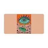 デスクマット 草間彌生 デスクパッド キーボードマット ラバー 大型 防油 防水 防塵 清潔しやすい 裏面滑り止め ゲーム オフィス ホーム用 パッド プロテクター 装飾に最適