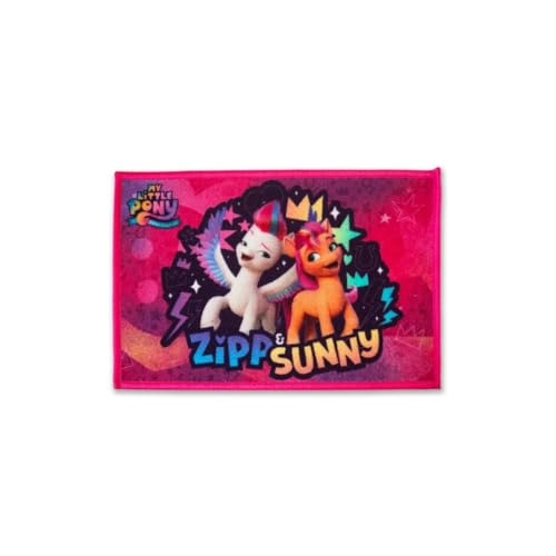 Image of Athom Living My Little Pony Zipp Sunney Multicolour Kids Bathmat with Latex Backing, ANI-Skid, Premium Nylon Material