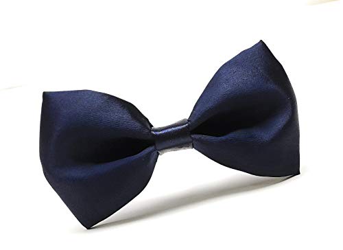 Image of JAGMOOLYA Products The Perfect Classic Satin Pre-Tied Bow Tie Formal Solid Tuxedo Bowtie Adjustable Length Many Colors and Styles Bow for Adults and Children