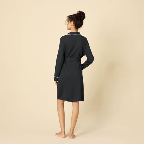 Image of Amazon Essentials Women's Lightweight Cotton Waffle Mid-Length Bathrobe (Available in Plus Size)