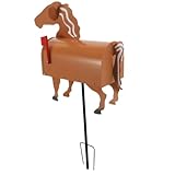 Housoutil Briefkasten in Pferdeform Aus Eisen Für Außenbereich Garten Briefkasten...