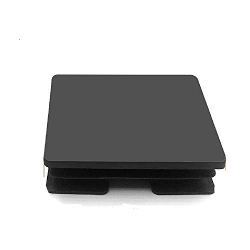 4 Inch Square Plastic Plug HOMEKNOBS Tubing Plug Cap (100mm x 100mm) 4Pcs Tubing Post End Cap Desk Table Glide Insert Finishing Plug Tubing End Cap Black