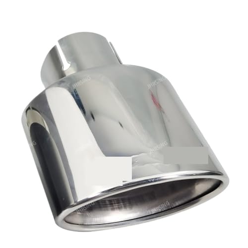 Enjoliveur d'échappement 57mm avec embout incliné sortie roulée pour silencieux auto style AMG