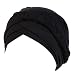 Xmiral Cappellino Cappello Donna Traspirante, Elastico, Slouch Beanie sportivo ed elegante modello design unicolore Cappelli Cappello per Capelli Taglia unica Nero