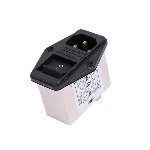 Filtro de potencia CW2B-3A/6A/10A-T de 220V con doble seguro contra interferencias EMI
