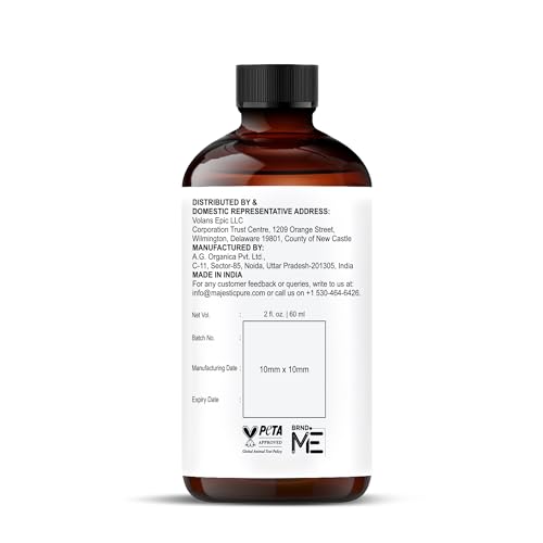 Image of Majestic Pure Vanilla Essential Oil for Diffuser - 2 Fl Oz | 100% Natural Essentials Oils Ideal for Humidifier, Air Freshening, Cleaning Home, Bath, Steam Inhalation and Massage