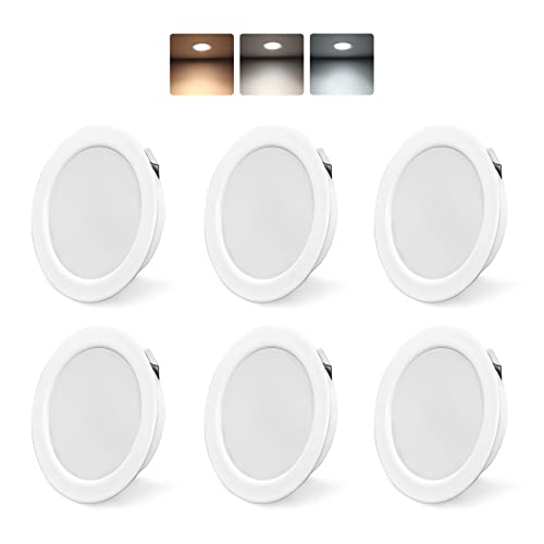 luminaires pour meuble 230V, 3.5W LED IP44 G4 20mm spots encastrables pour meuble plat 3...