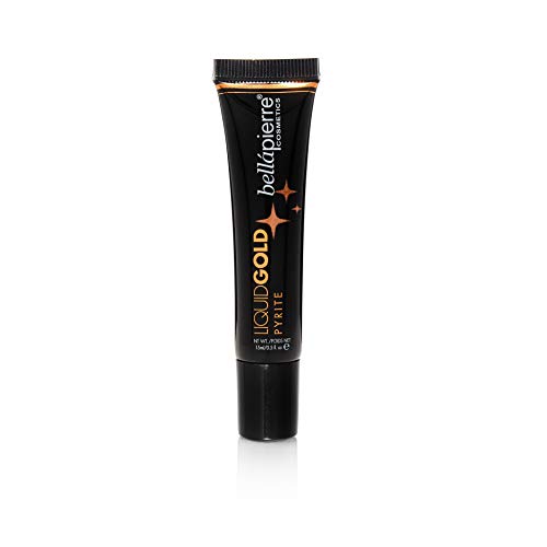 bellapierre Liquid Gold Shimmering Highlighter | Lightweight Radiant Makeup Adds Shimmer and Shine | Non-Toxic and Paraben Free - 0.5 Fl. Oz. (Pyrite) image 5