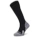 Extra Wide Calf Compression Socks - Mens Black Big & Tall - 15-20 mmHg (13-16)