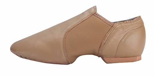 Linodes Leather Jazz Shoe Slip On For Girls And Boys Brown 13M Little Kid thumb #4