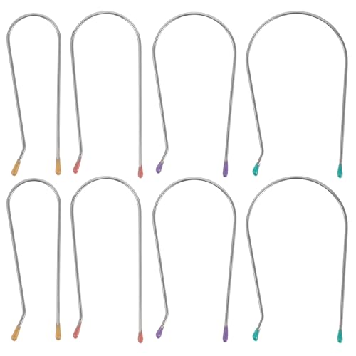 IWOWHERO Pinces Métalliques pour Bigoudis Chauffants U, Kit de 32 Clips de Rechange, Accessoires Coiffure pour Fers à Friser Électriques, Maintien pour Coiffage à Domicile