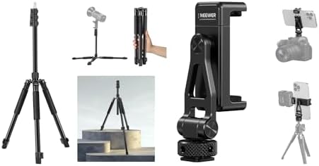 NEEWER 19 Ring Light, Anneau Lumineux avec Support, 3 Supports de NEEWER 19 Ring Light, Anneau Lumineux avec Support, 3 Supports de