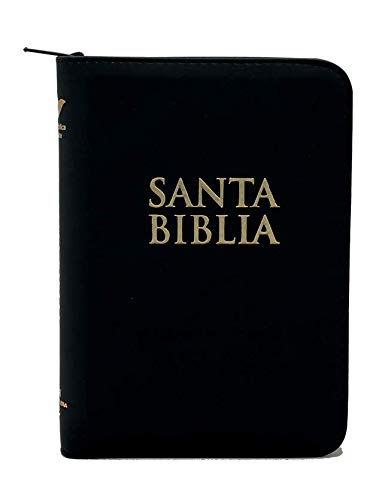 Santa Biblia Compacta Letra Grande con Cierre, Reina-Valera 1960, imitaciÃ³n piel, azul marino con Ã­ndice
