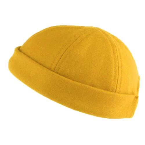 Bonnet docker jaune Léon Montane l'excellence de la laine pure