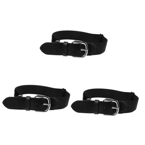 GAROZATION 3pcs Mens Baseball Belt Youth Sports Accessory Elastic Softball Belt Alloy Buckle Stylish Comfortable