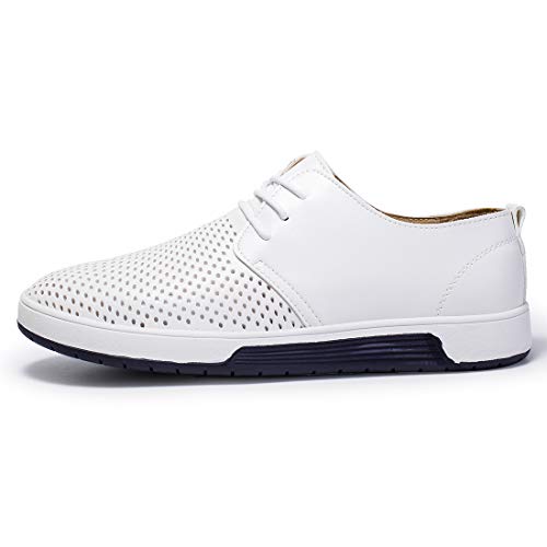 Image of ZZHAP Men's Casual Oxford Shoes Breathable Flat Fashion Sneakers