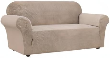 Miniatura 8 de Turquoize - Funda elástica para sofá de 1 pieza, de tela jacquard y parte inferior elástica, protector de muebles contra mascotas