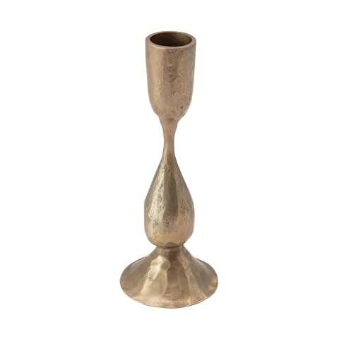 Creative Co-Op Antique Brass Candle Holder Cover