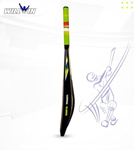 SHIVGAN WILLWIN 2020 PVC/Plastic Cricket Bat - Full Size for Tennis Ball - Image 4 thumbnail