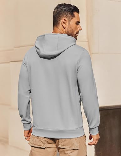 Image of COOFANDY Mens Hoodie Long Sleeve Casual Pullover Hooded Sweatshirt Fashion Drawstring Hoodies with Pocket