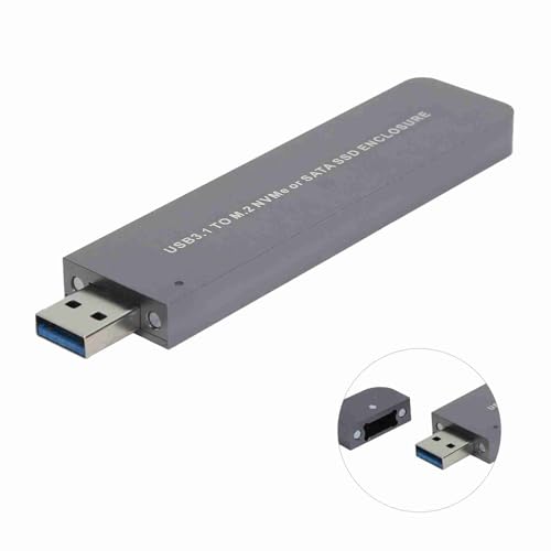 Caja externa para disco M.2 NVME USB 3.1 aluminio miniatura 2