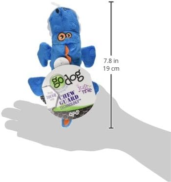 Miniatura 8 de goDog Just For Me Gator - Juguete para perro, color azul