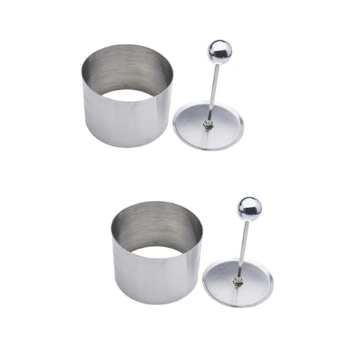 MOLUCKFU 2pcs Cold Dish Moulds for Professional Cooking Multi-functional Mousse Mold for Rice Pastries and Desserts Lightweight and Easy to Store