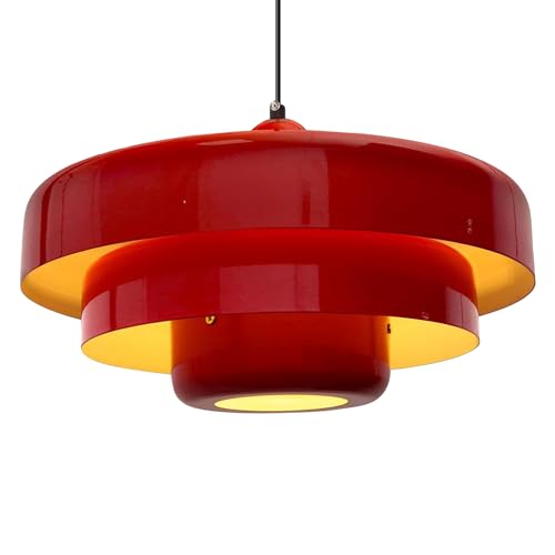 DoungRos Mid Century Pendant Light Fixtures Red Ceiling Pendant Lighting
