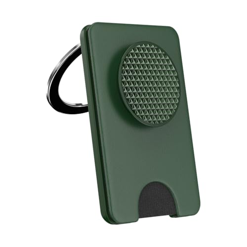 Image of PopSockets Kick-Out Wallet for MagSafe, Adjustable Kickstand, Magnetic Stand, Green - Knurl Forest