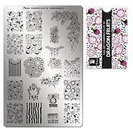 MOYRA Stamping plate No 90 "DRAGON FRUITS'' Nail Stamping plate