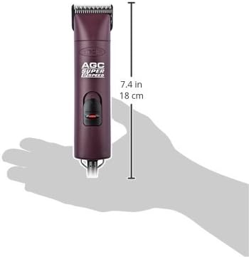 Miniatura 7 de Cuchilla desmontable de 2 velocidades Andis Ultraedge AGC, peluquería profesional para animales, Empaque libre de frustración, Burgundy
