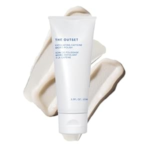 The Outset Exfoliating Caffeine Micro Polish – Gentle Fragrance Free Physical Face Scrub for Everyday – Awakening, Smoothing – Clean, Vegan, Gluten Free – All Skin Types, Sensitive Skin – 3.3 fl oz