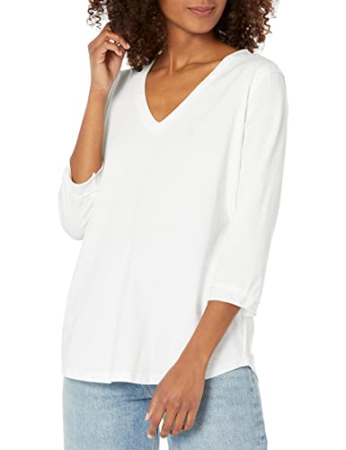 NIC+ZOE Women's 3/4 Sleeve Roll V Tee