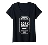 Photo Gallery donna timbro del passaporto di cork irlanda viaggio vacanza maglietta con collo a v Photo Gallery donna timbro del passaporto di cork irlanda viaggio vacanza maglietta con collo a v