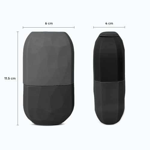 Gleva Facial Beauty Ice Roller Skin Care Tools, Brighten Skin & Enhance Natural Glow, Silicone Ice Mold for Face Beauty, Upgrated Diamond Ice Facial Roller (Black Diamond)