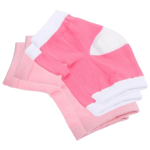PLAFOPE Polyester-Cotton Gel Heel Socks Breathable Foot Socks for Sandals Winter Supplies for Cracked Heels