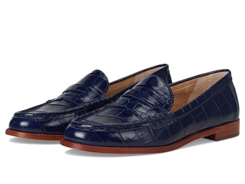 Image of Lauren Ralph Lauren Wynnie Crocodile-Embossed Leather Loafer