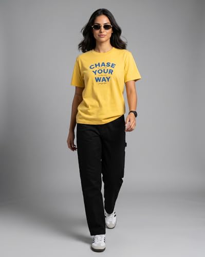 Image of Nobero 100% Cotton T-Shirts for Women Stylish | Regular Fit | Graphic Printed T Shirts for Women 180 GSM Combed Cotton | Crew Neck Half Sleeve