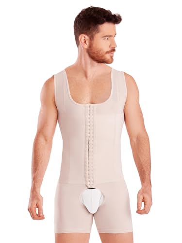 SHAPE CONCEPT Mens Shapewear 361 Faja Colombiana para Hombre, Male Girdle Stomach Compression With Hooks and Control Abdobmen2